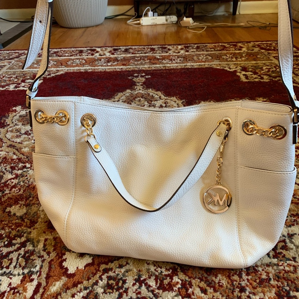 White MK bag